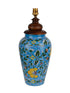 JAIPUR BLUE POTTERY HANDIYA TABLE LAMP WITH OUT SHADE